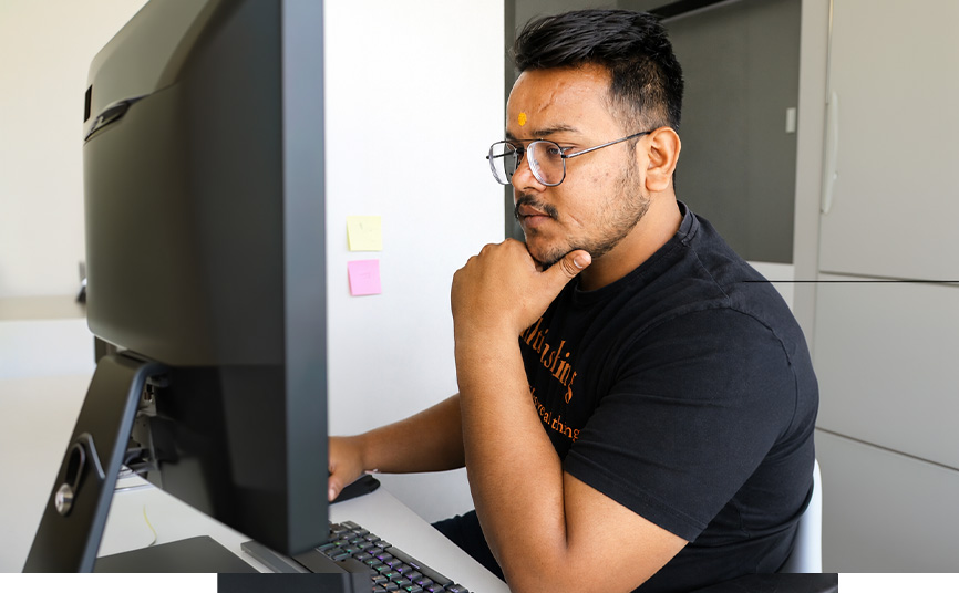 Lavlesh Pandey at work